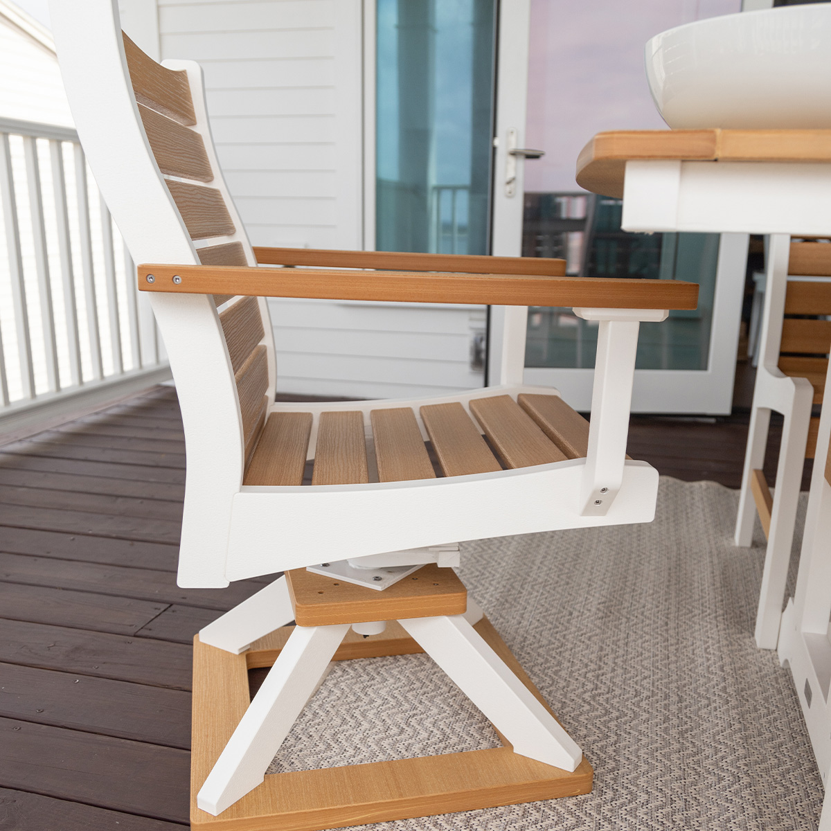 Bristol Swivel Rocker Dining Chair - Image 2