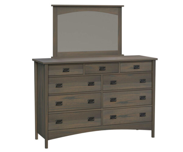 Arts & Crafts High 9 Drawer Dresser