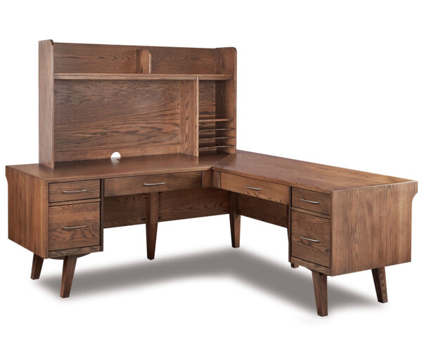 Marina L Desk & Hutch