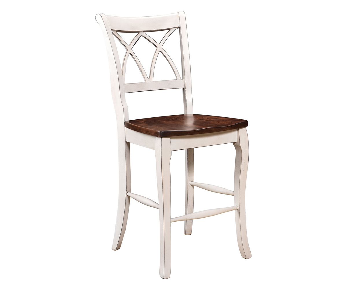 Double X Back 24" Bar Chair