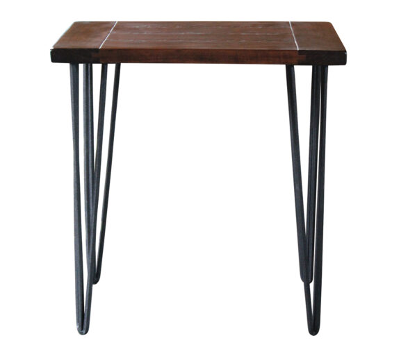 Seneca End Table With Iron Base