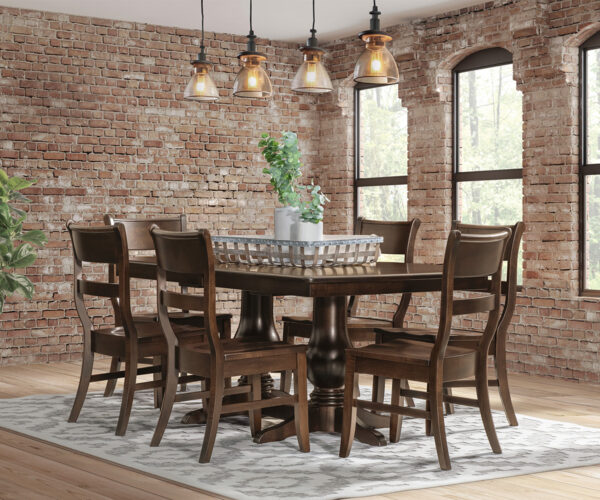 Auburn Double Pedestal Table Collection