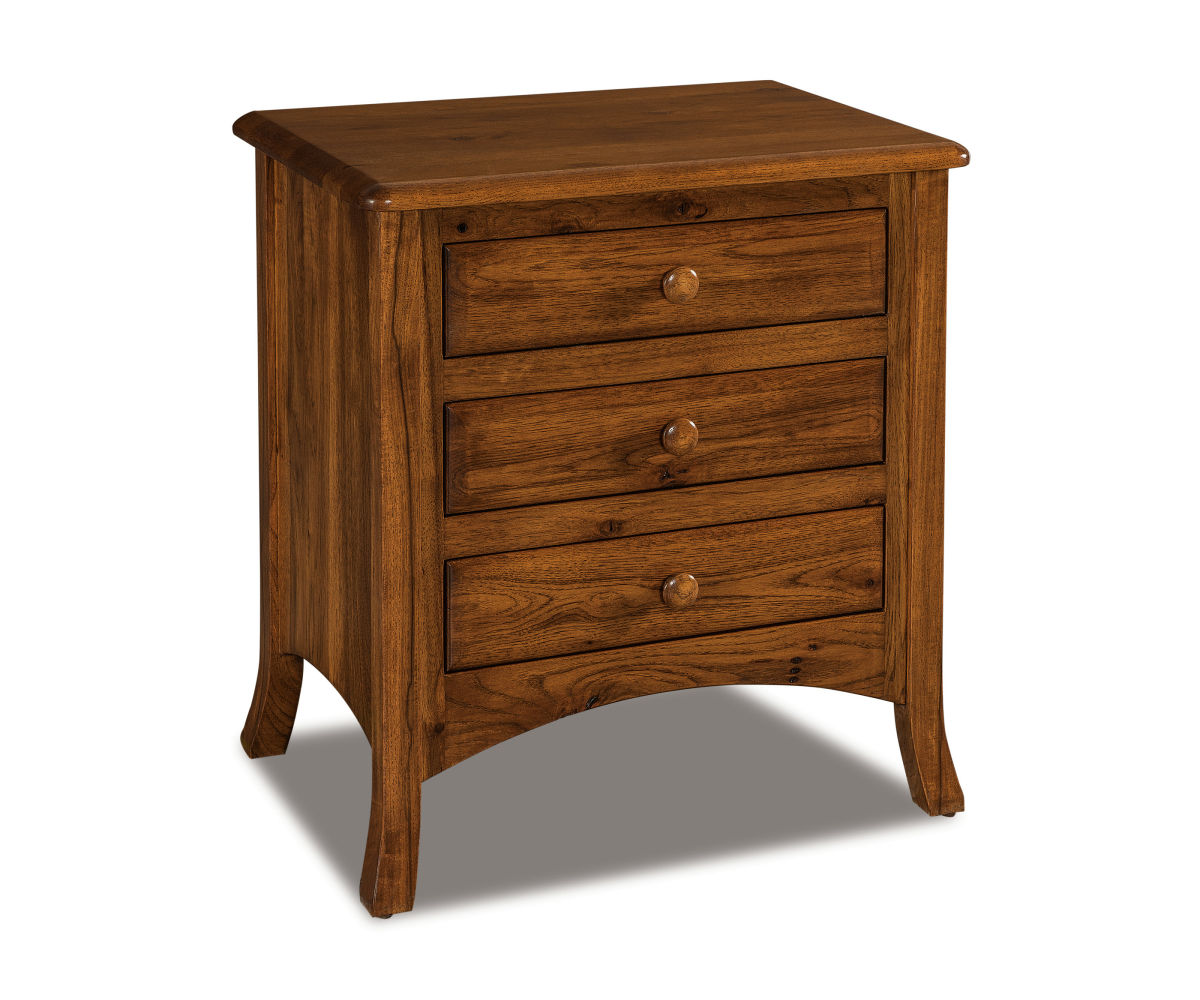 Carlisle 3 Drawer Nightstand