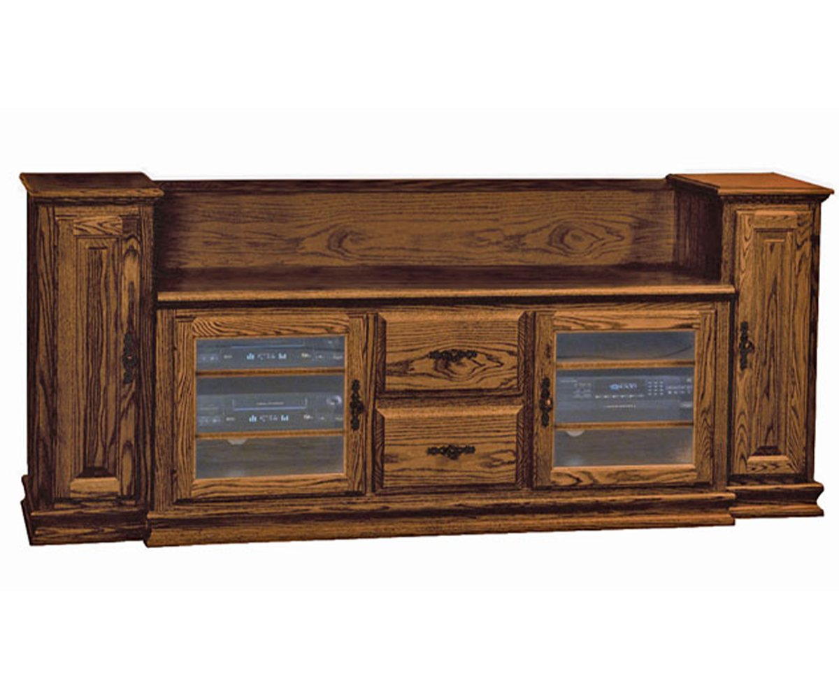 Heritage TV Console with Towers